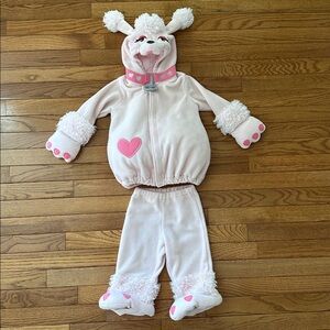 OLD NAVY Baby Poodle Halloween costume pink size 12-24 months dog baby VGUC